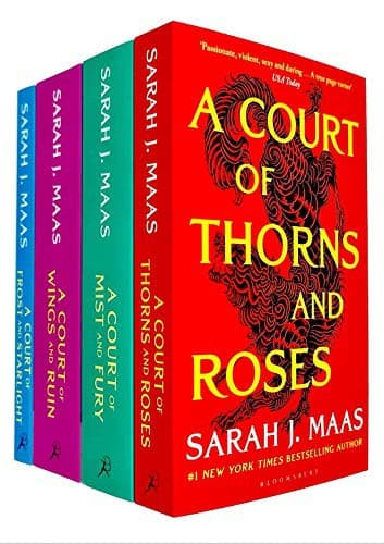 Cover of Court of Thorns and Roses / A Court of Mist and Fury / A Court of Wings and Ruin / A Court of Frost and Starlight